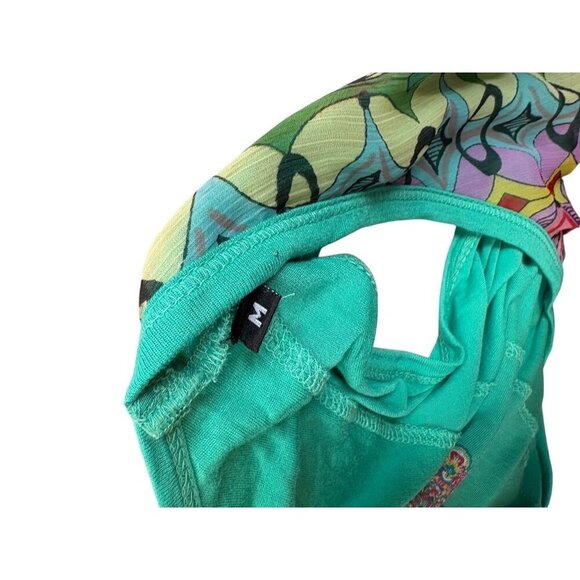 Desigual Women's Sequined Sleeveless Floral Print Top Size M - Picture 9 of 9